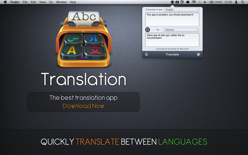 Translation 1.1 : Translation screenshot
