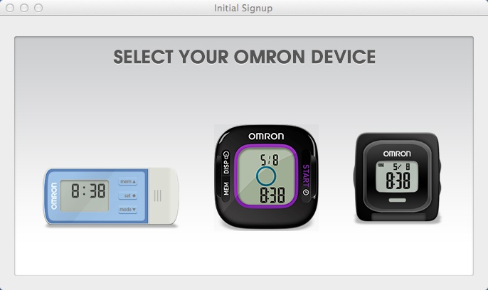 Omron Fitness 1.3 : Device Window