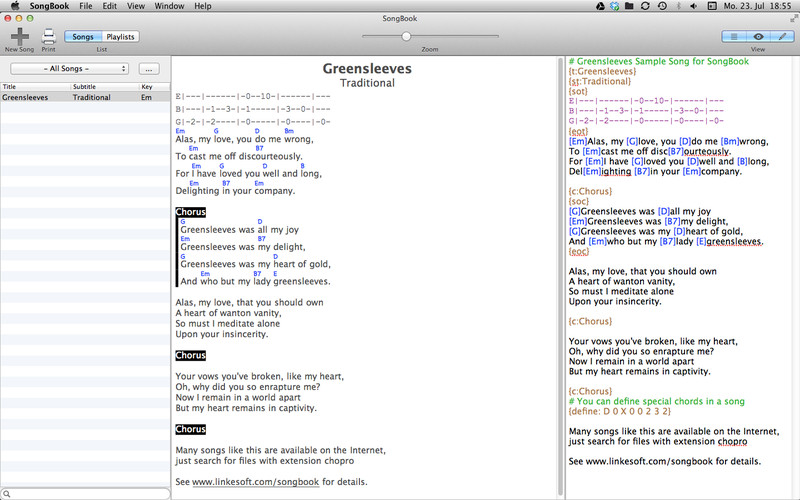 SongBook 1.5 : SongBook screenshot