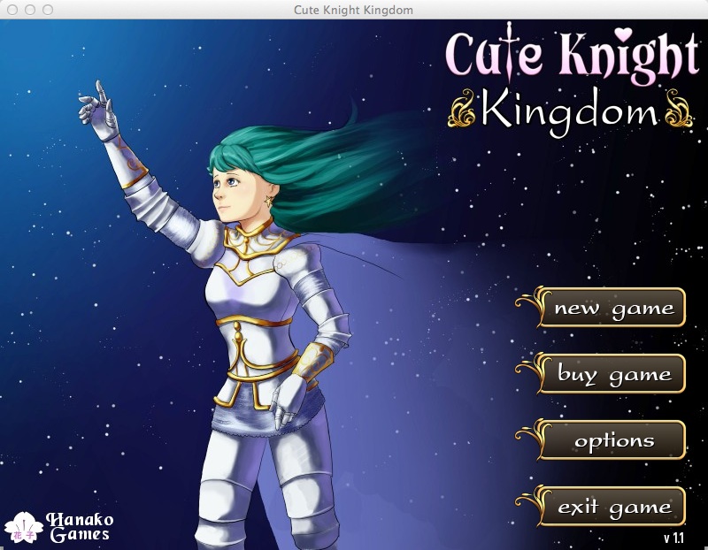 Cute Knight Kingdom 1.1 : Main Menu Window