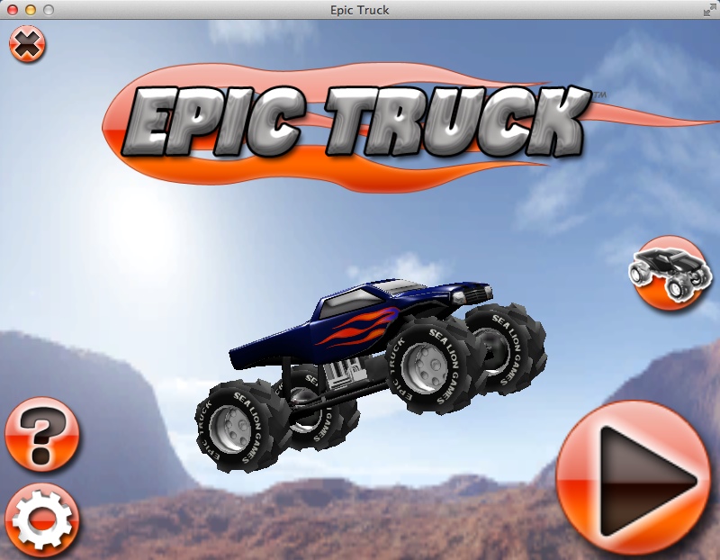 Epic Truck 1.6 : Main Menu