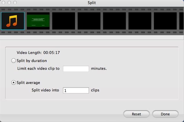 iOrgsoft Audio Converter 6.4 : Splitting Files