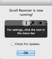 Scroll Reverser 1.6 : Welcome Window