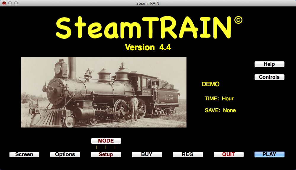 SteamTRAIN 4.4 : Main window