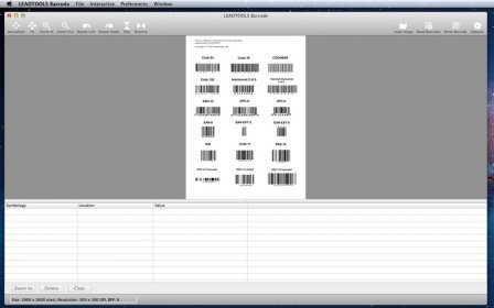 LEADTOOLS Barcode screenshot