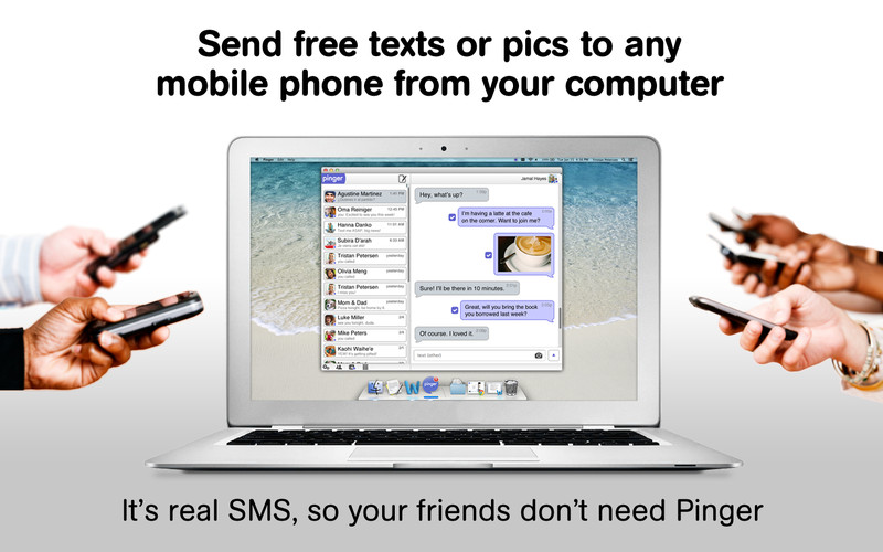 Pinger Desktop: Text Free with Unlimited SMS From Your Computer : Pinger Desktop: Text Free with Unlimited SMS From Your Computer screenshot