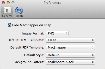 MacSnapper 1.2 : Program Preferences