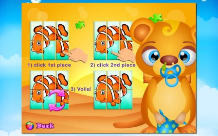 123 Kids Fun PUZZLE GREEN - Educational app for toddlers and preschoolers screenshot