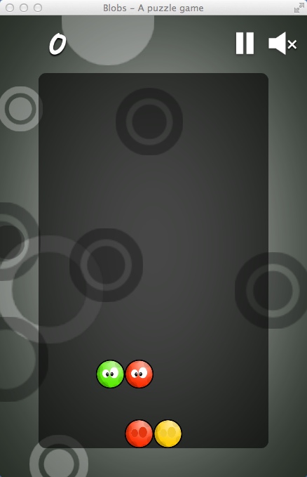 Blobs - A puzzle game 1.0 : Gameplay Window