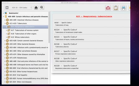 ICD 10 CM (2013 codes) screenshot