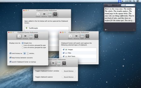 Clipboard Center screenshot