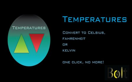 Temperatures screenshot