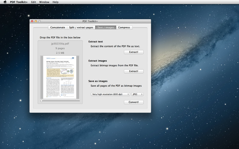 PDF Toolkit + 1.1 : PDF Toolkit + screenshot