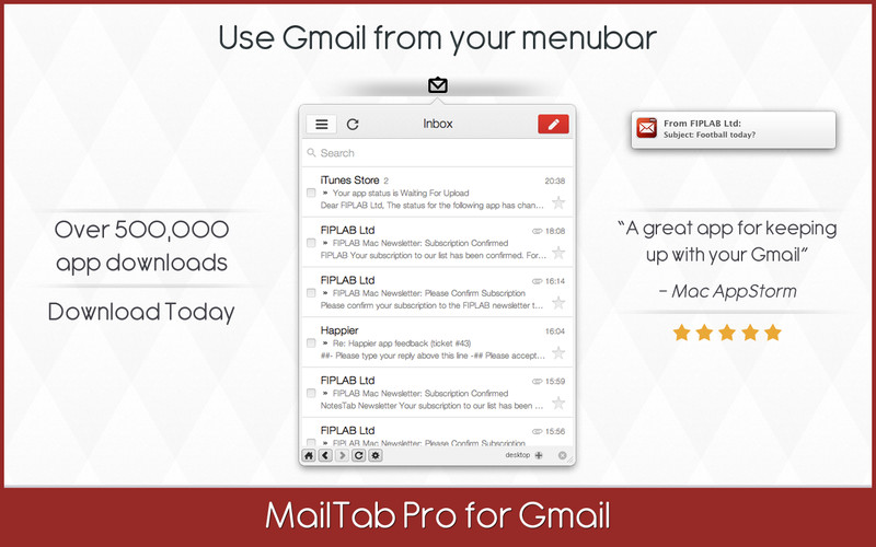 MailTab Pro for Gmail 5.9 : MailTab Pro for Gmail screenshot
