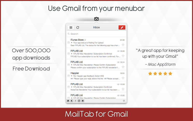 MailTab for Gmail 5.9 : MailTab for Gmail screenshot