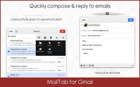 MailTab for Gmail screenshot