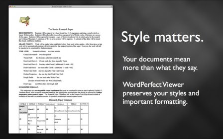 WordPerfect Document Viewer screenshot
