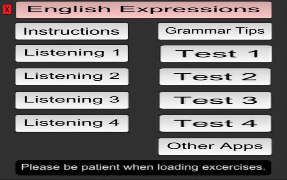 EnglishExpressions 1.0 : Main Window