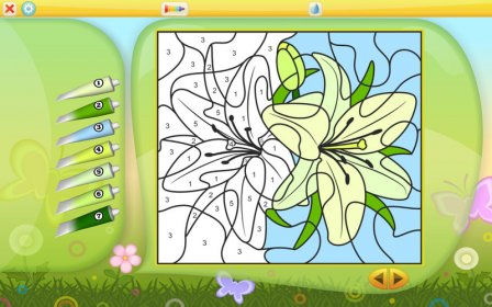 Color by Numbers - Flowers - Free screenshot