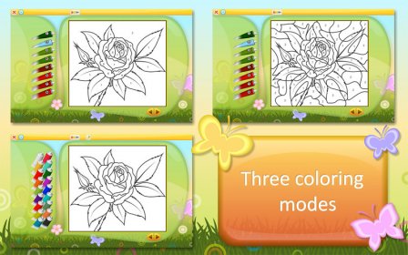 Color by Numbers - Flowers - Free screenshot