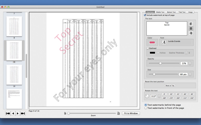 PDF Multi Watermarker 1.0 : PDF Multi Watermarker screenshot