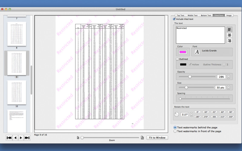 PDF Multi Watermarker 1.0 : PDF Multi Watermarker screenshot