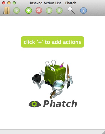 Phatch 0.2 : Main window