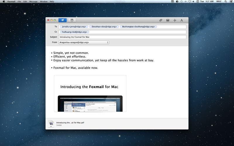 Foxmail 1.1 : Foxmail screenshot