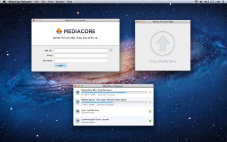 MediaCore Uploader screenshot