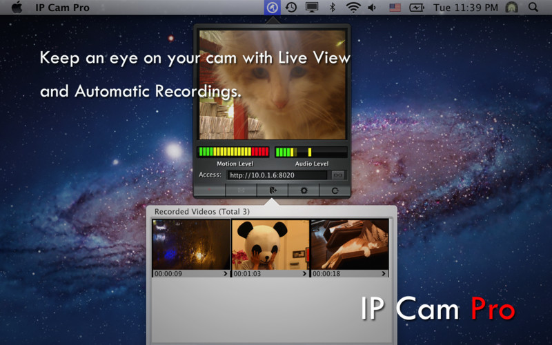 IP Cam Pro 2.3 : IP Cam Pro screenshot