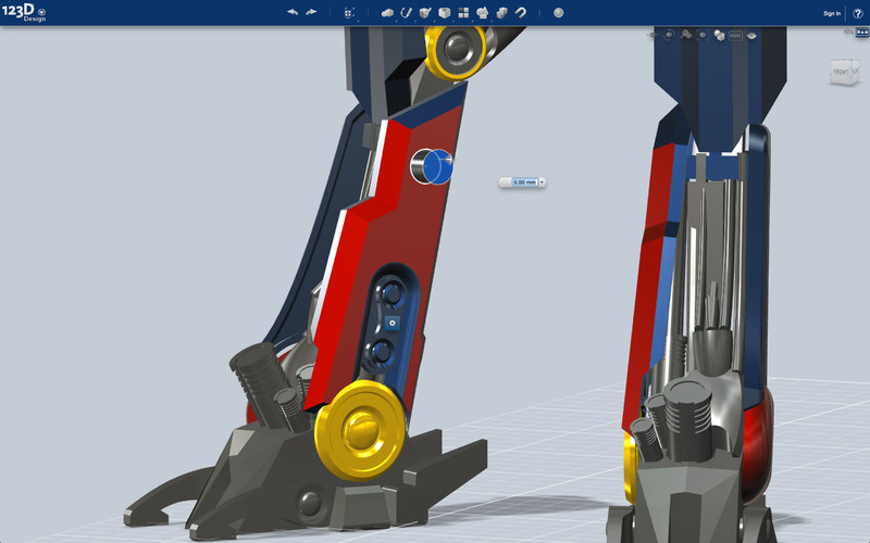 bend a object in autodesk 123d design