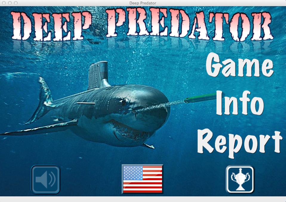 Deep Predator 1.1 : Main Menu