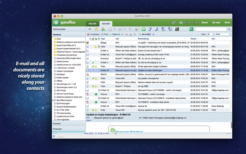SpinOffice CRM 2.8 : SpinOffice CRM screenshot