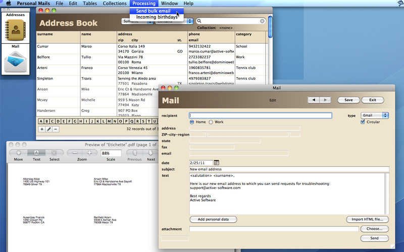 Personal Mails 3.1 : Personal Mails screenshot