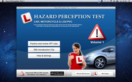 Hazard Perception Test screenshot