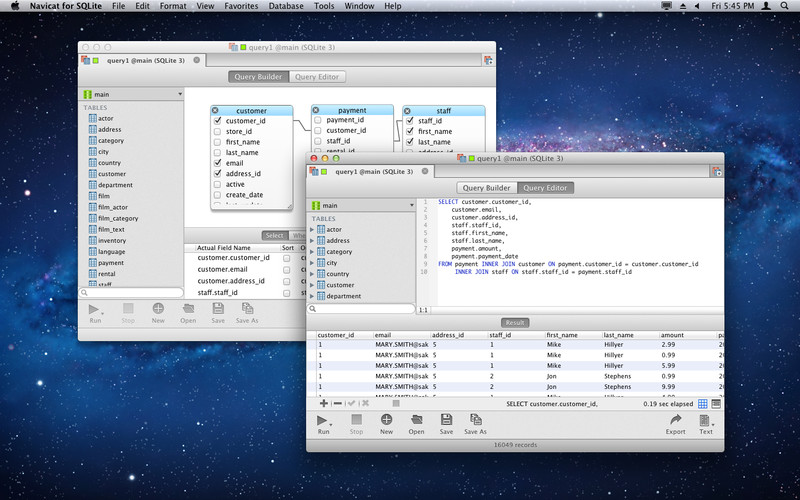 Navicat for SQLite 11.0 : Navicat for SQLite screenshot