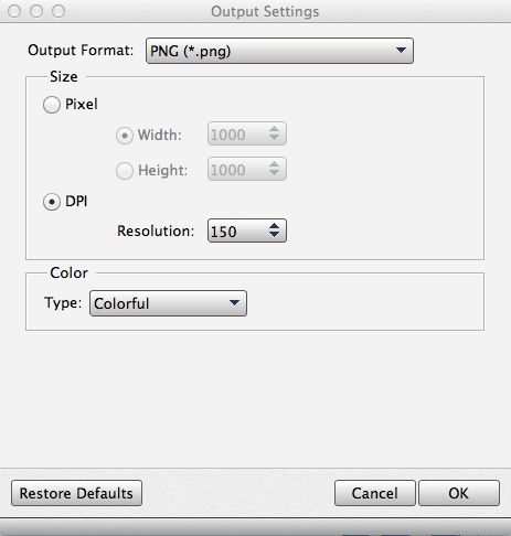AnyMP4 Free PDF to PNG Converter 3.0 : Configuring Advanced Output Settings