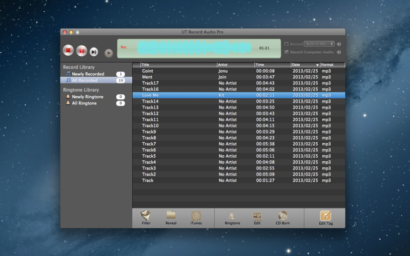 Audio Record-Pro Lite 2.0 : Audio Record-Pro Lite screenshot