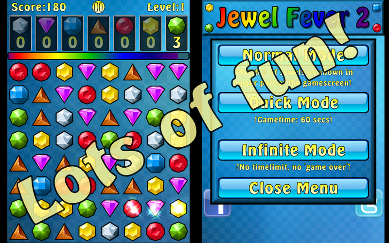 Jewel Fever 2 1.0 : Jewel Fever 2 screenshot