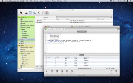 Navicat Essentials for MySQL screenshot