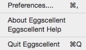 Eggscellent 1.0 : Main Menu