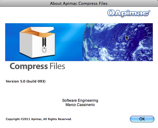 Compress Files 5.0 : About Window