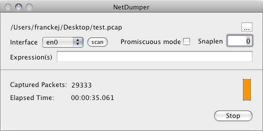 NetDumper 0.2 : Main Window