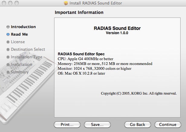 RADIAS Sound Editor 1.0 : Main window