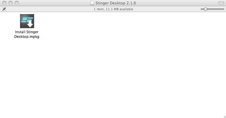 Stinger Desktop 2.1 : Main window