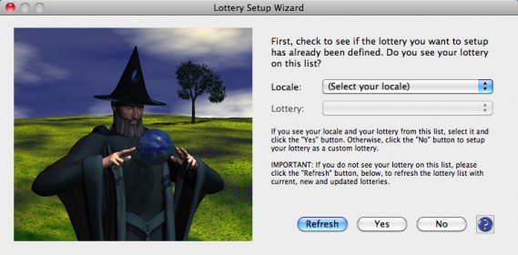 Lottery Setup Wizard