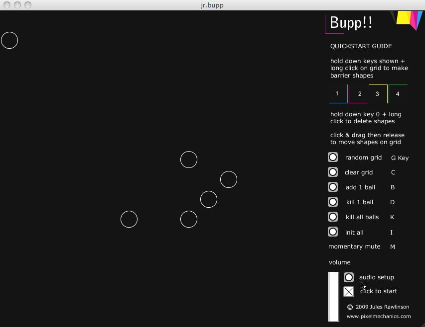 Bupp!! 5.0 : Main window