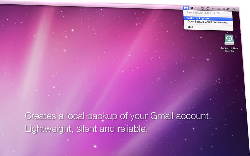 BackUp Gmail 1.6 : BackUp Gmail screenshot
