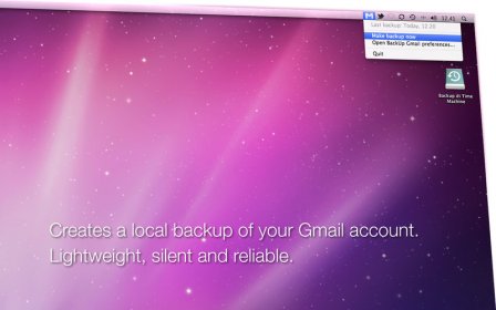 BackUp Gmail screenshot