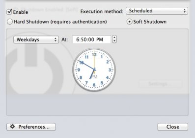 Configuring Shut Down Options